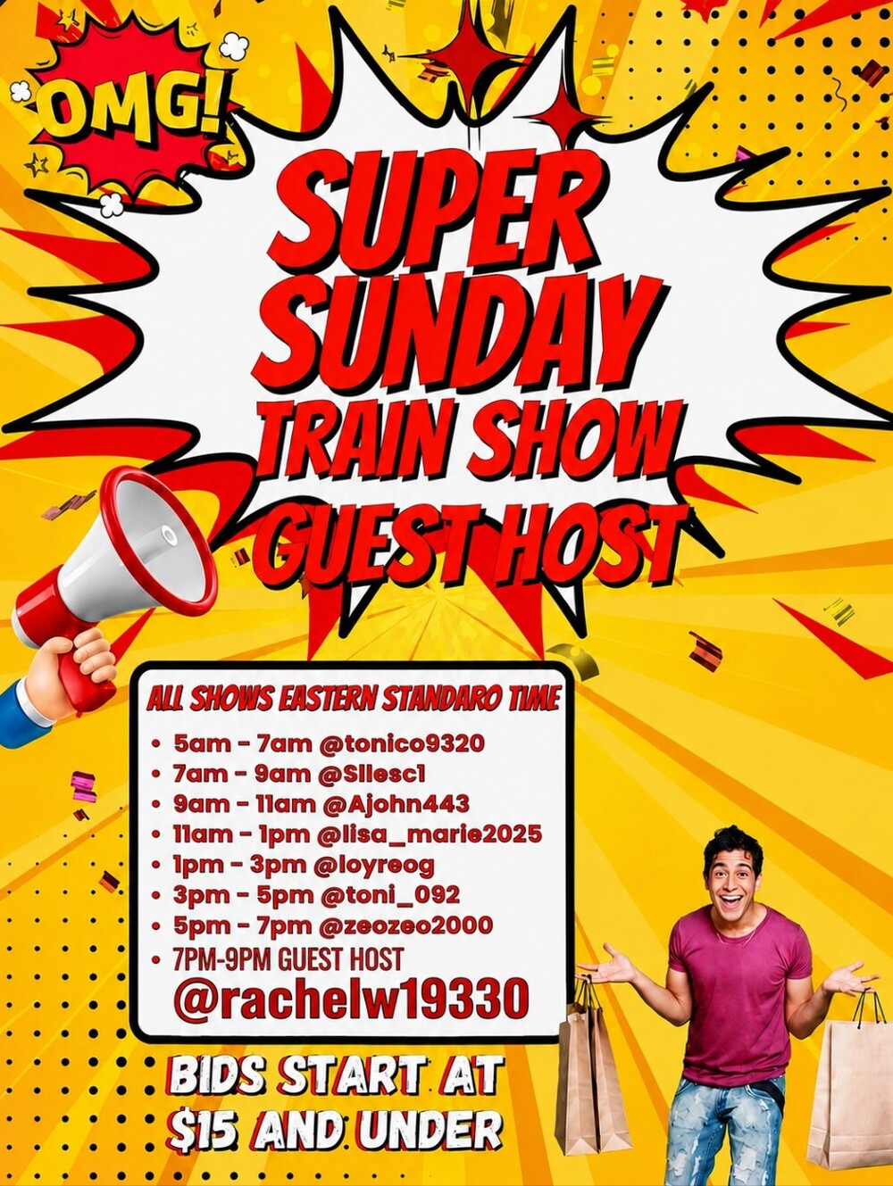 SUPER SUNDAY TRAIN SHARE SHOW!! 😜